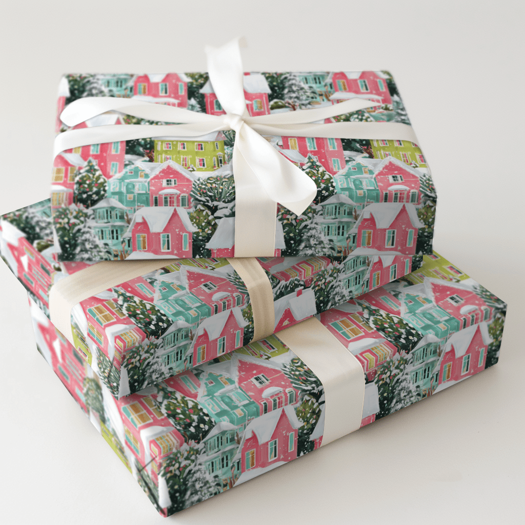 Blush Blizzard - Wrapping Paper - Aspen & Arlo