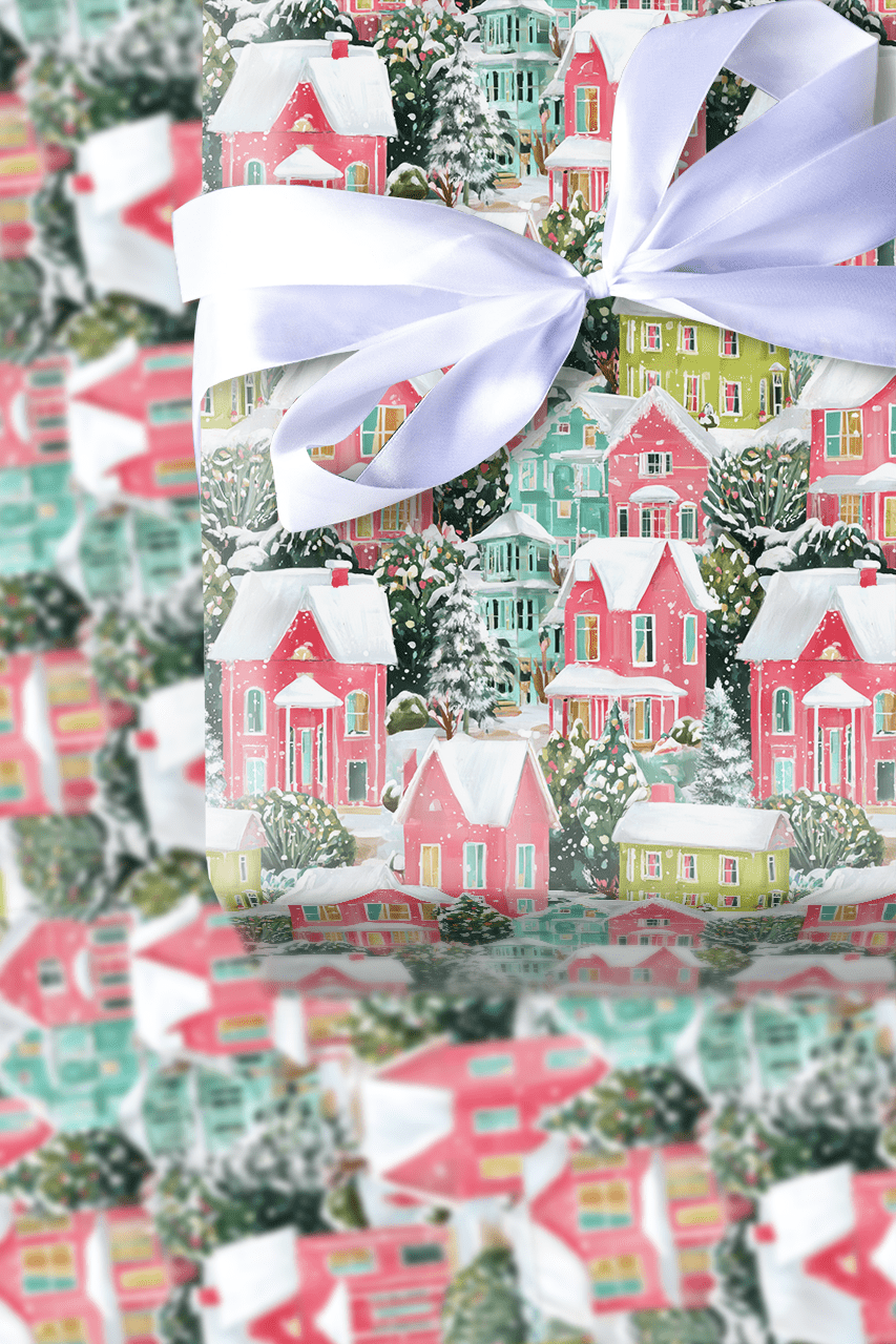 Blush Blizzard - Wrapping Paper - Aspen & Arlo