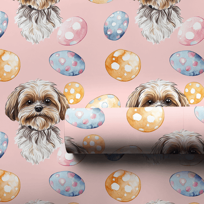 Easter Eggs with the Shih Tzu - Wrapping Paper - Aspen & Arlo