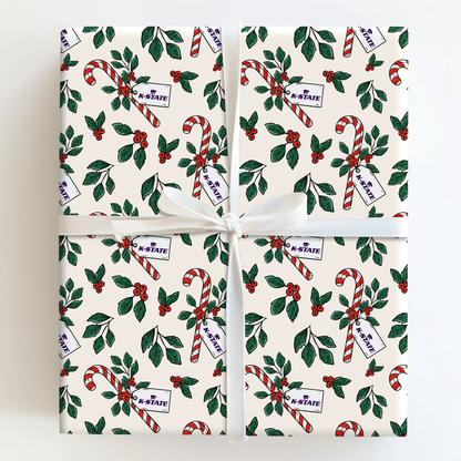 Peppermint WIldcat - Wrapping Paper - Aspen & Arlo