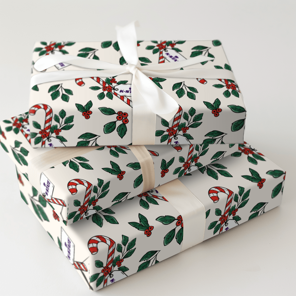 Peppermint WIldcat - Wrapping Paper - Aspen & Arlo