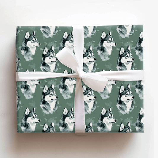 Go Husky Green - Wrapping Paper - Aspen & Arlo