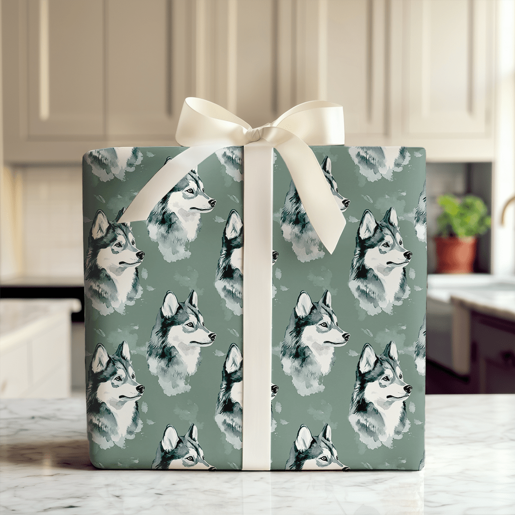 Go Husky Green - Wrapping Paper - Aspen & Arlo