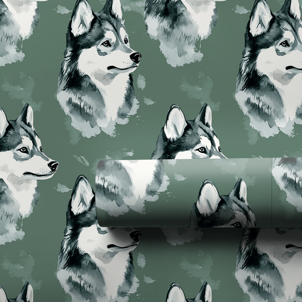 Go Husky Green - Wrapping Paper - Aspen & Arlo