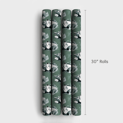 Go Husky Green - Wrapping Paper - Aspen & Arlo