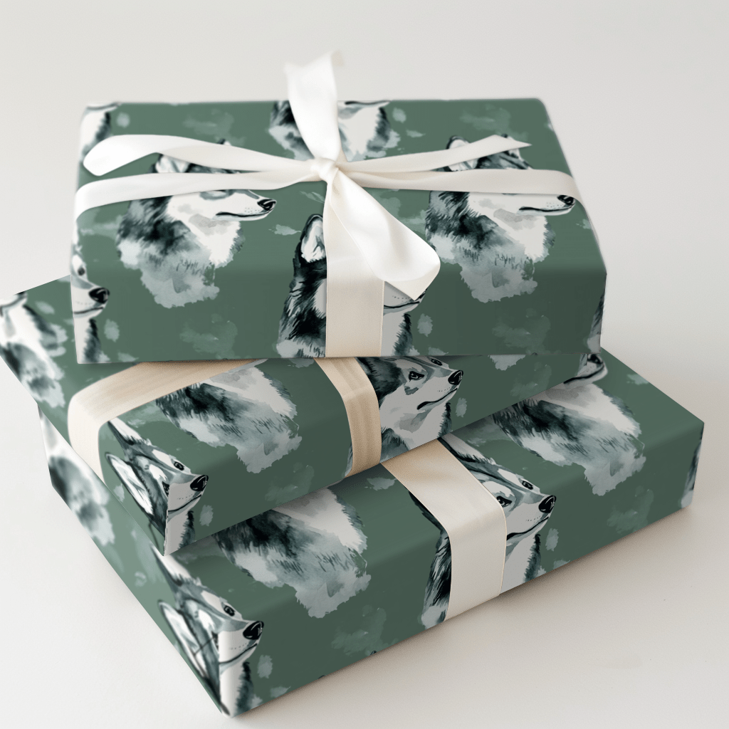 Go Husky Green - Wrapping Paper - Aspen & Arlo