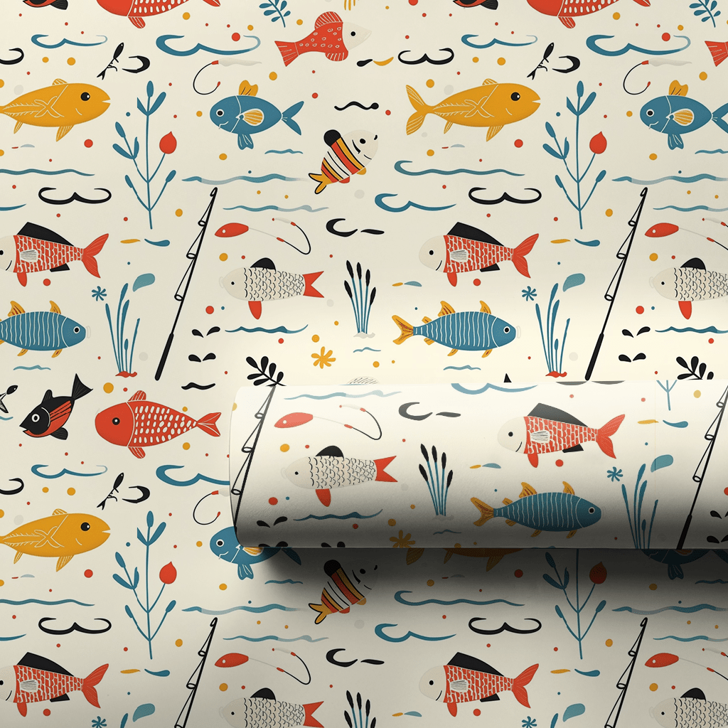 Casting Lines - Wrapping Paper - Aspen & Arlo