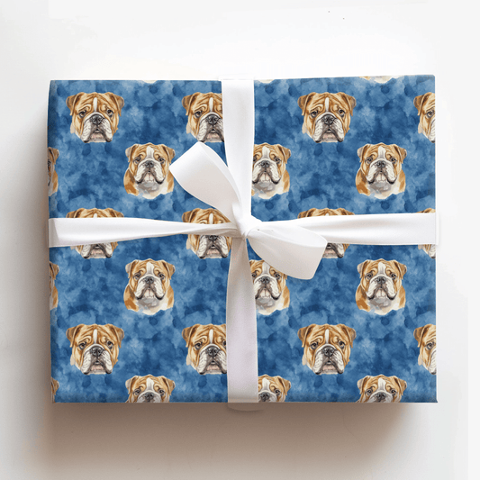 Dog Days of Blue - Wrapping Paper - Aspen & Arlo
