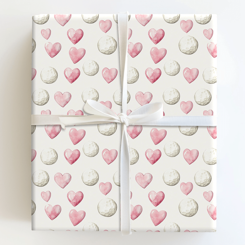 Tee Off Love - Wrapping Paper - Aspen & Arlo