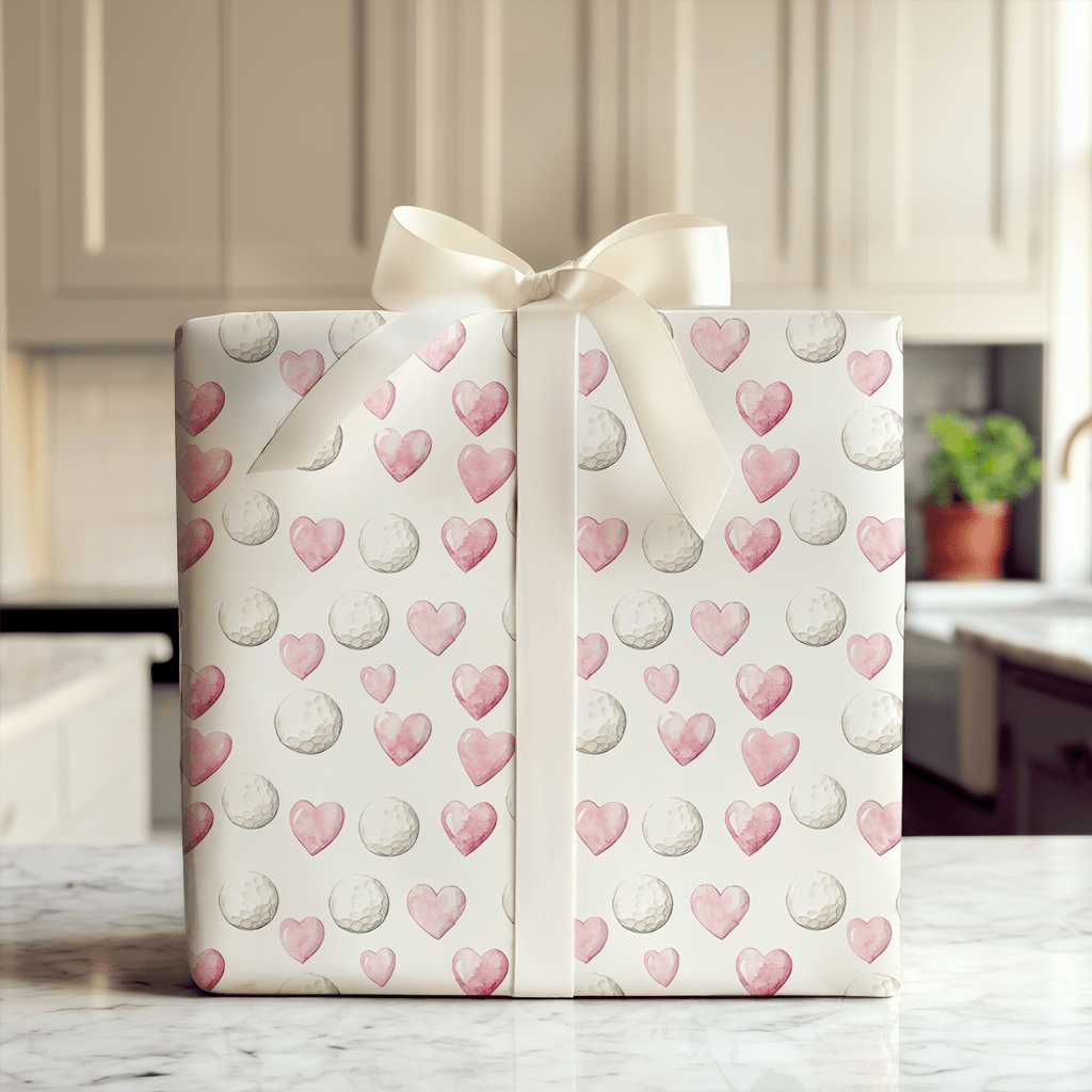 Tee Off Love - Wrapping Paper - Aspen & Arlo
