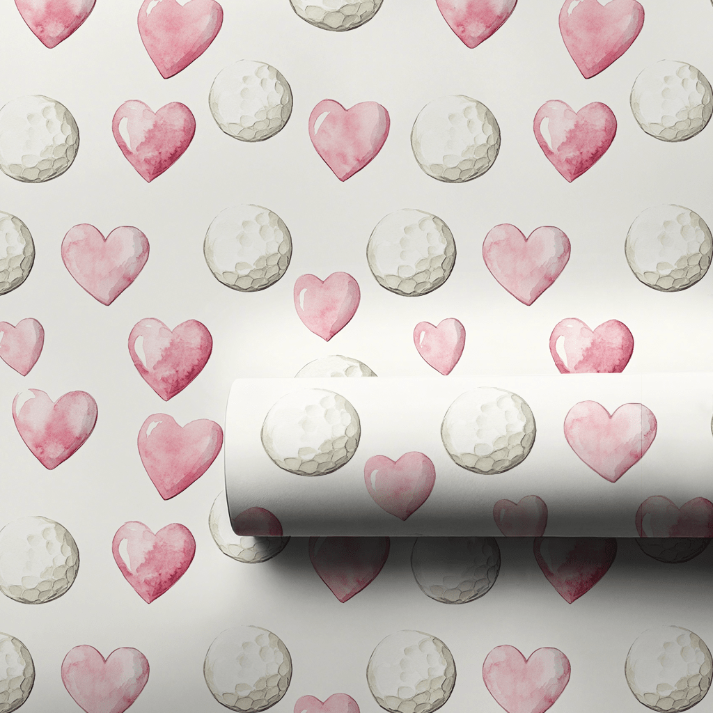 Tee Off Love - Wrapping Paper - Aspen & Arlo