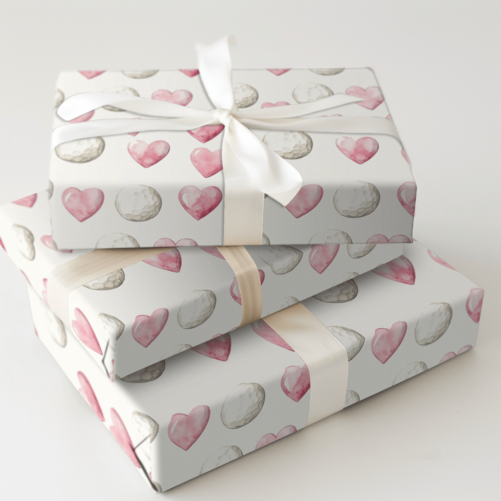 Tee Off Love - Wrapping Paper - Aspen & Arlo