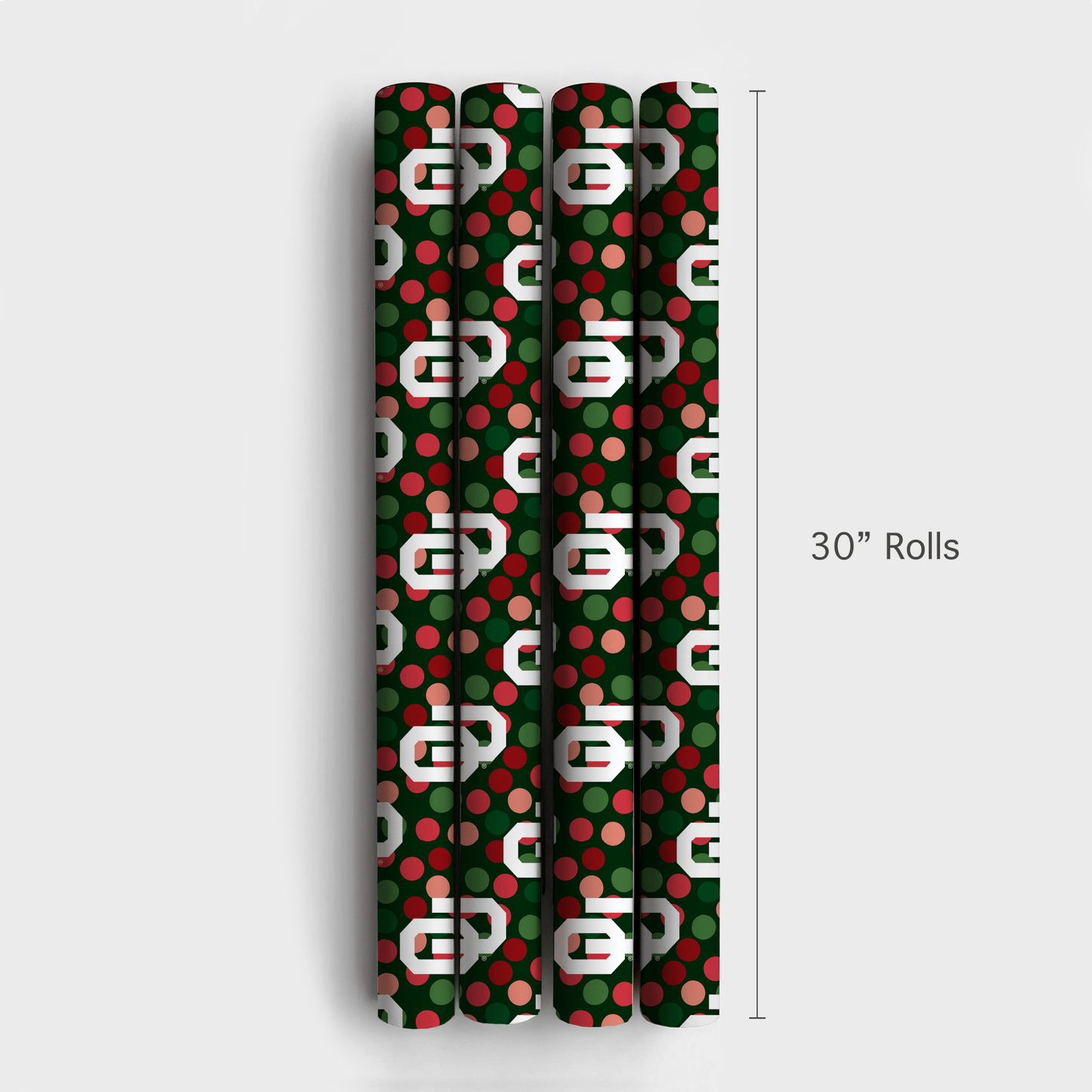 Oklahoma University Christmas Dots - Wrapping Paper - Aspen & Arlo