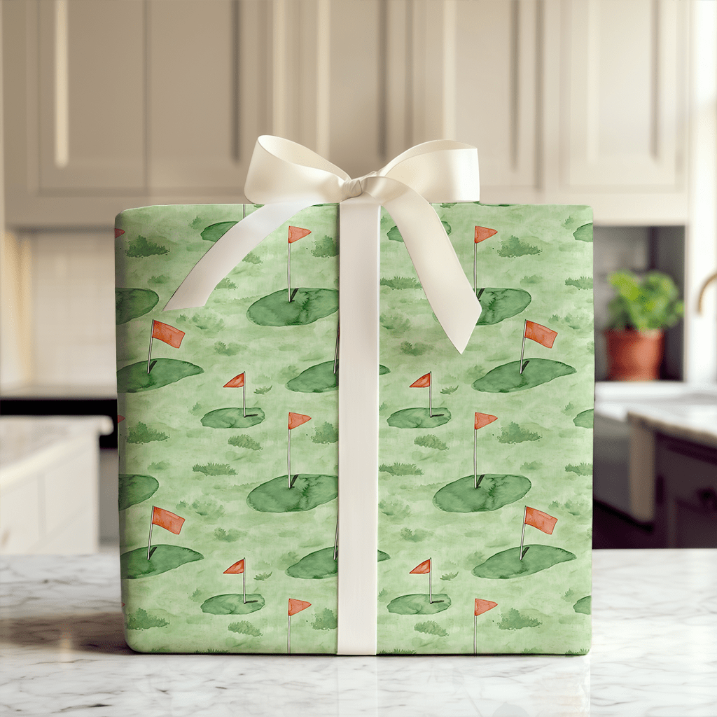 Flagstick Fancy - Wrapping Paper - Aspen & Arlo