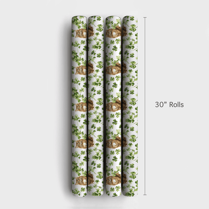 Shamrocks and Paws - Wrapping Paper - Aspen & Arlo