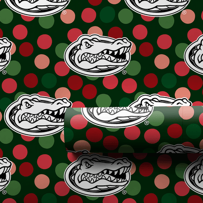 Gator Christmas Dots - Wrapping Paper - Aspen & Arlo