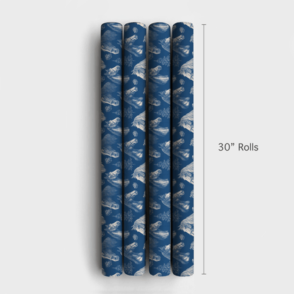 Equine Blue - Wrapping Paper - Aspen & Arlo