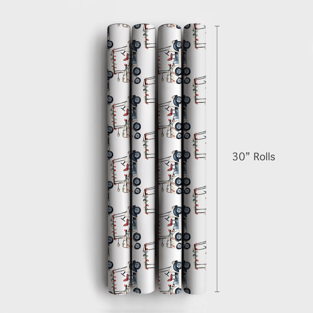 Deck the Carts - Wrapping Paper - Aspen & Arlo