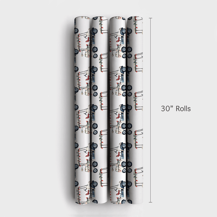 Deck the Carts - Wrapping Paper - Aspen & Arlo