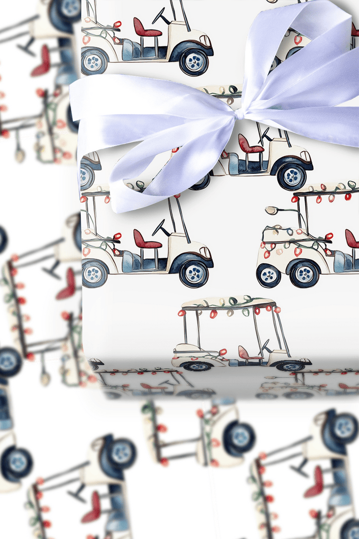 Deck the Carts - Wrapping Paper - Aspen & Arlo