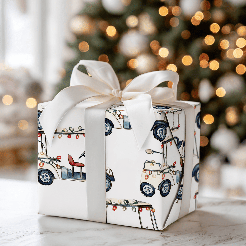 Deck the Carts - Wrapping Paper - Aspen & Arlo