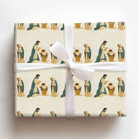 Holy Family - Wrapping Paper - Aspen & Arlo