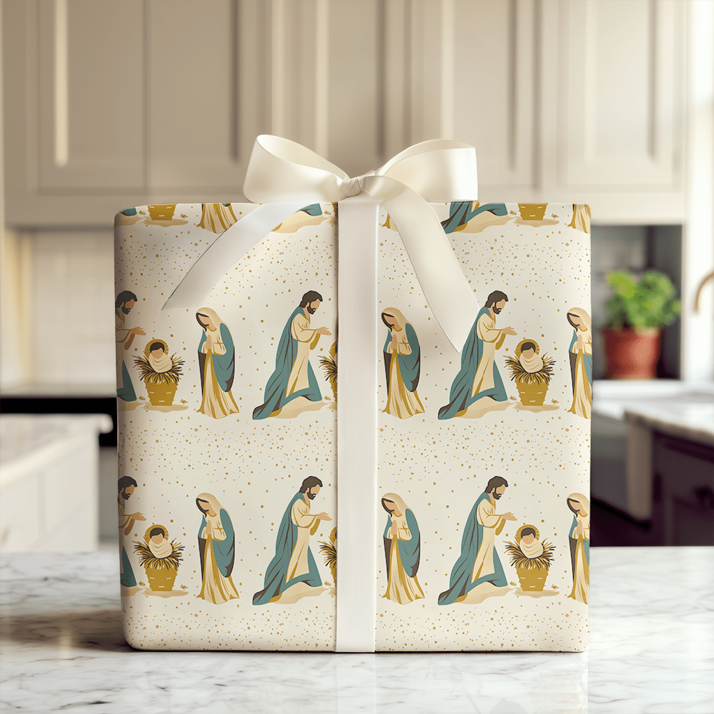 Holy Family - Wrapping Paper - Aspen & Arlo