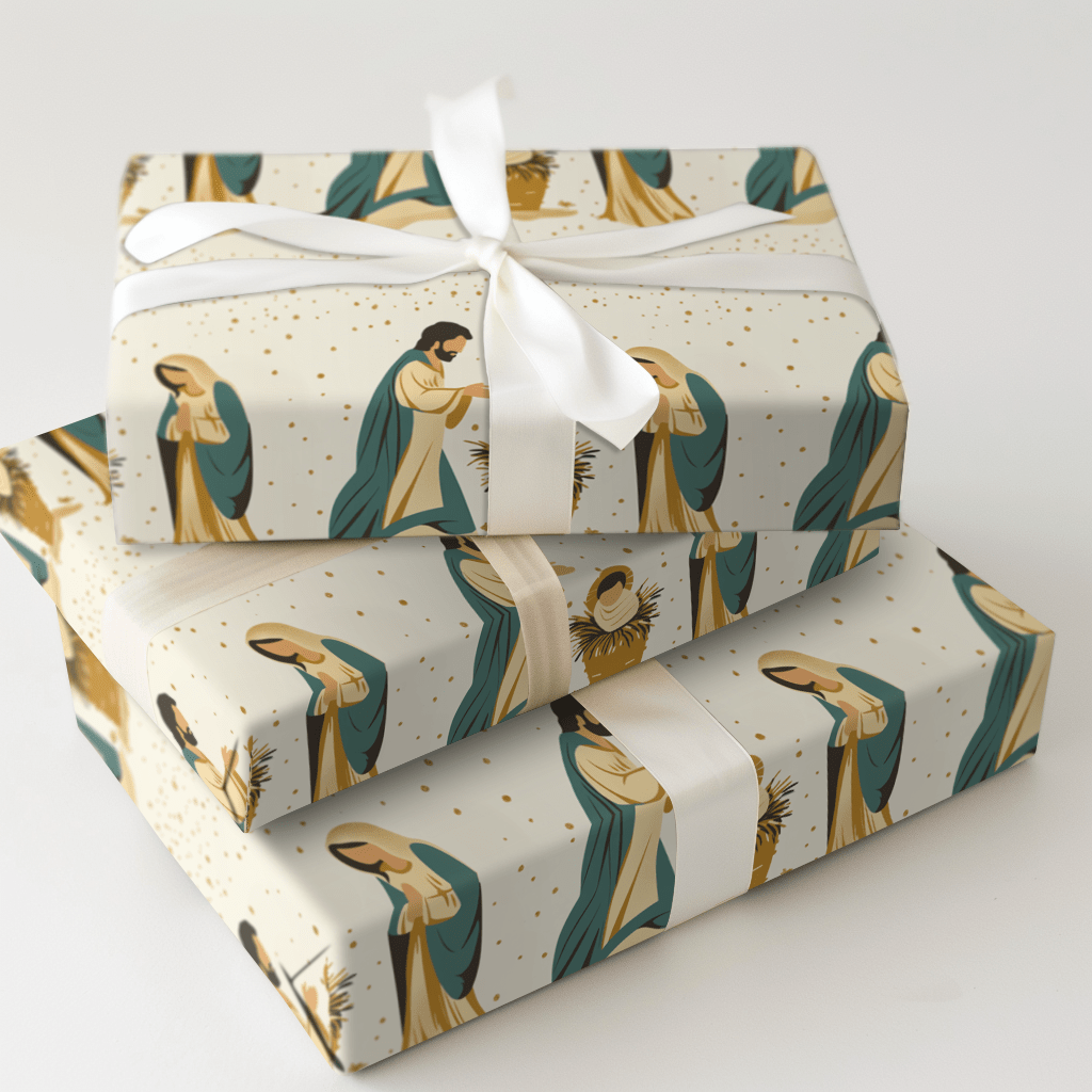 Holy Family - Wrapping Paper - Aspen & Arlo