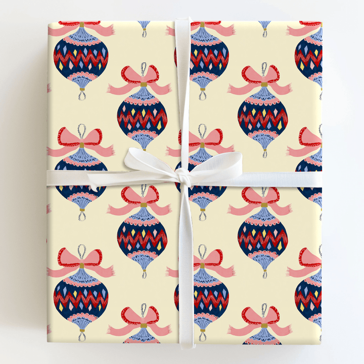 Funky Festive Baubles - Wrapping Paper - Aspen & Arlo