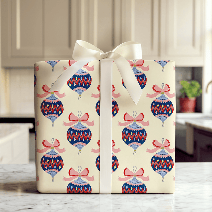 Funky Festive Baubles - Wrapping Paper - Aspen & Arlo