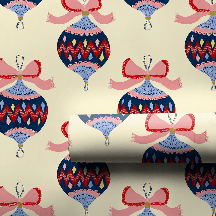 Funky Festive Baubles - Wrapping Paper - Aspen & Arlo