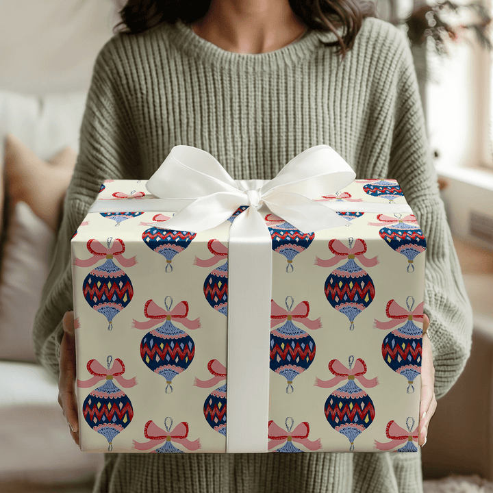 Funky Festive Baubles - Wrapping Paper - Aspen & Arlo
