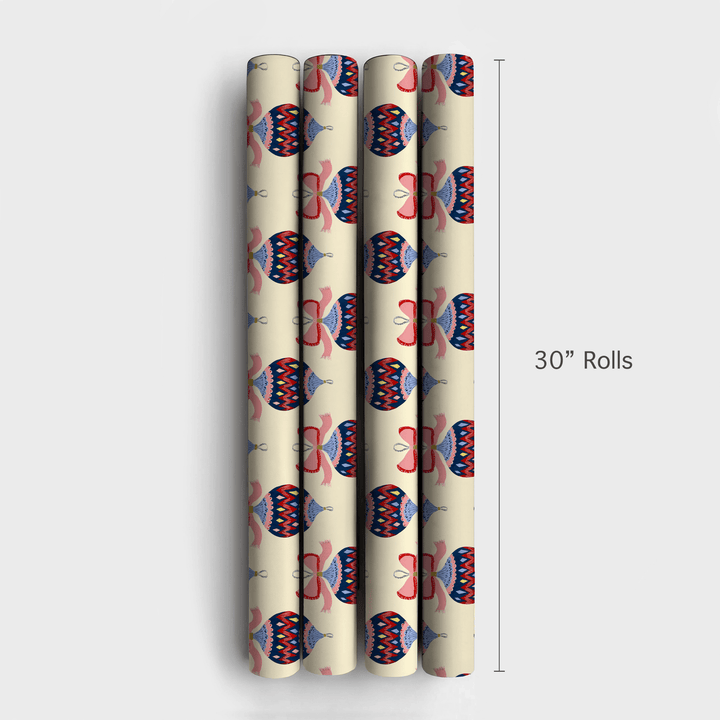 Funky Festive Baubles - Wrapping Paper - Aspen & Arlo