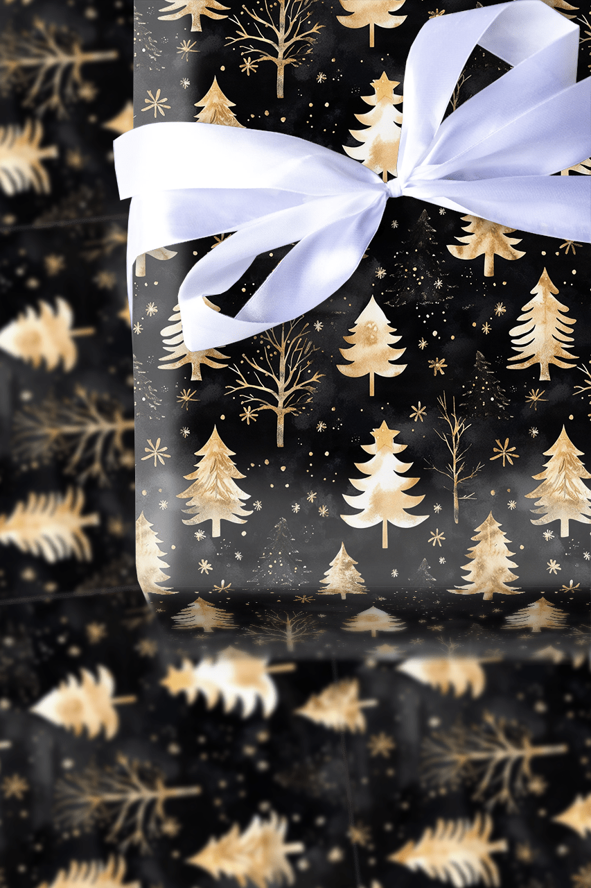 Midnight Clear - Wrapping Paper - Aspen & Arlo