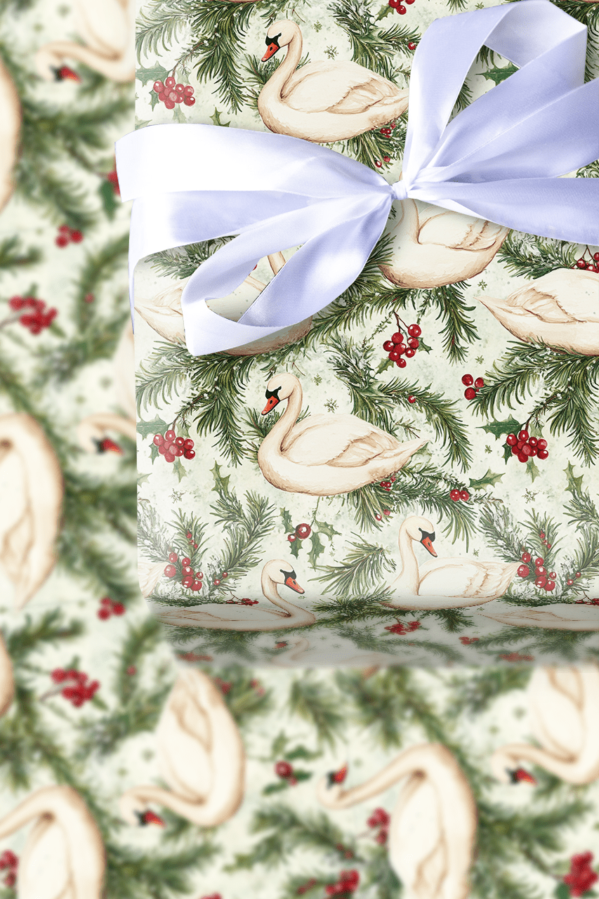 Seventh Day of Christmas - Wrapping Paper - Aspen & Arlo