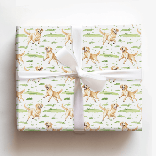 Zoomies with the Goldens - Wrapping Paper - Aspen & Arlo