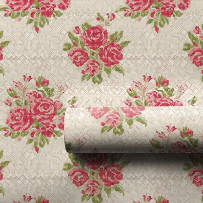 Sweet Pea Sampler - Wrapping Paper - Aspen & Arlo