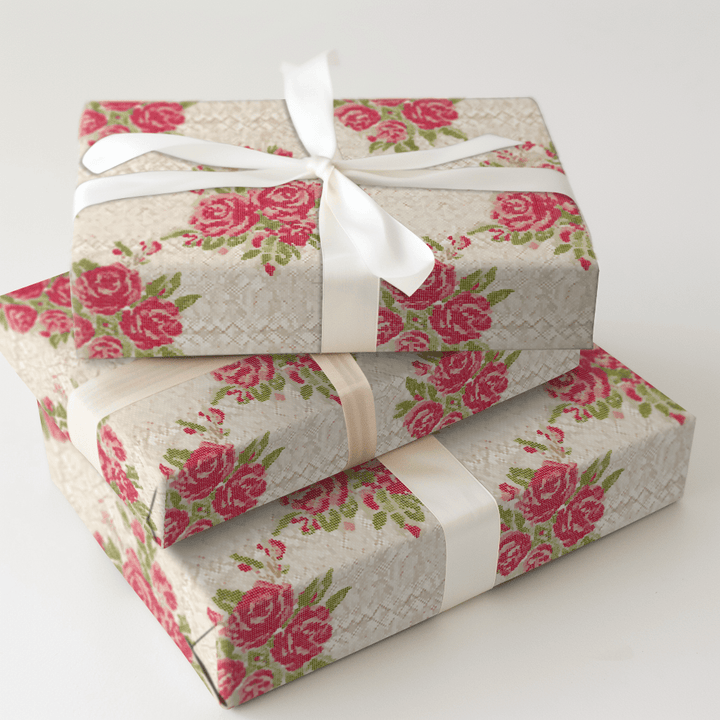 Sweet Pea Sampler - Wrapping Paper - Aspen & Arlo