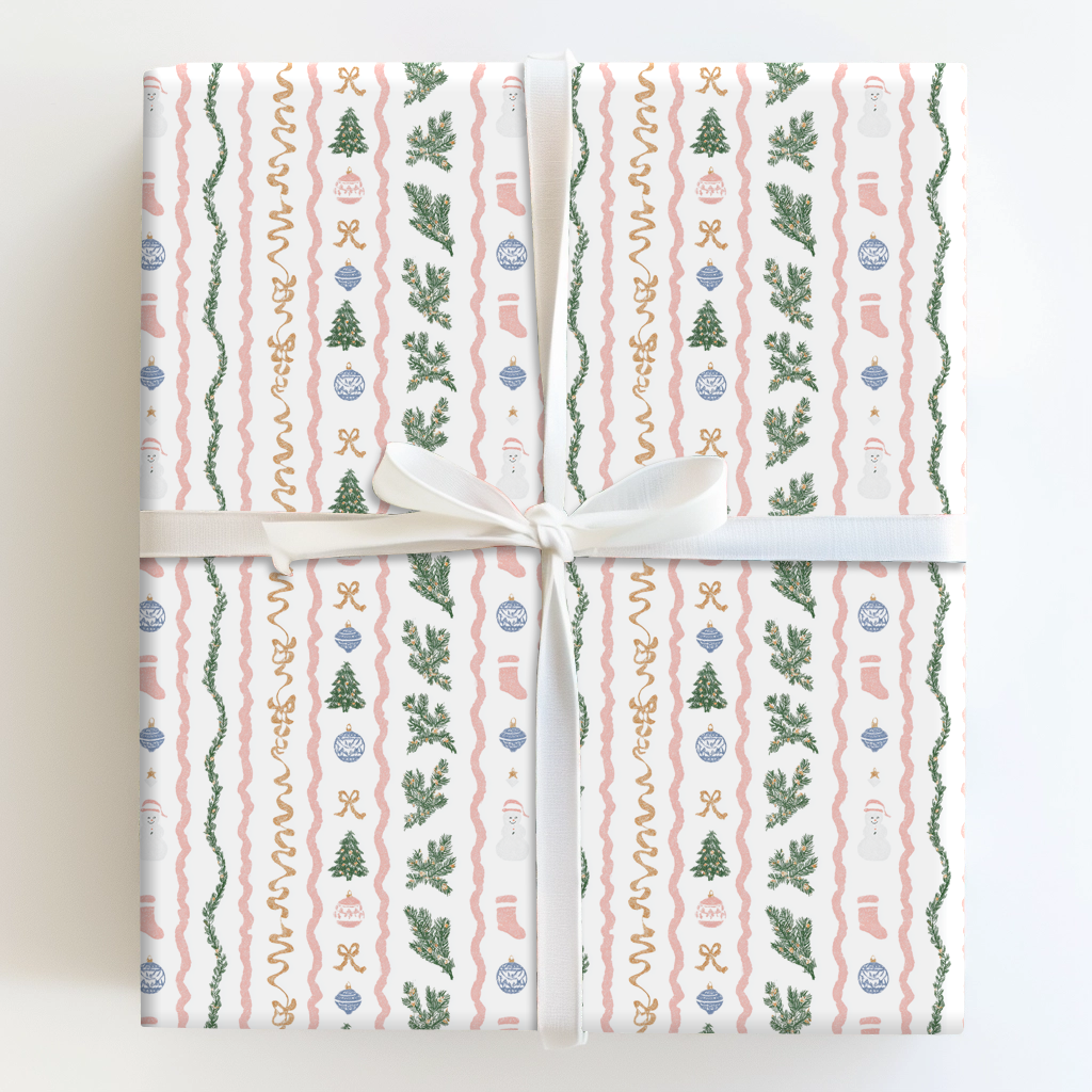Pastel Christmas Stripes