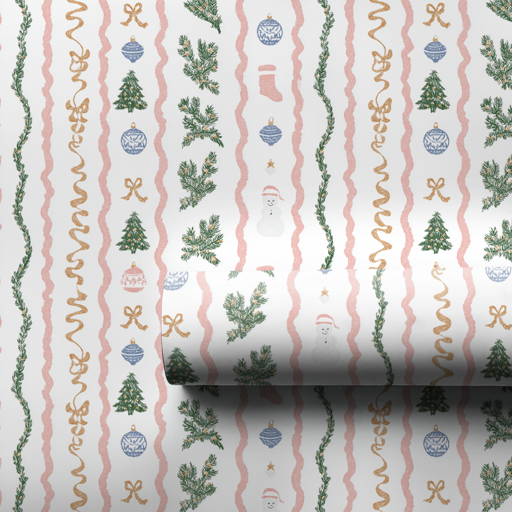 Pastel Christmas Stripes
