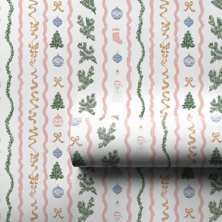 Pastel Christmas Stripes