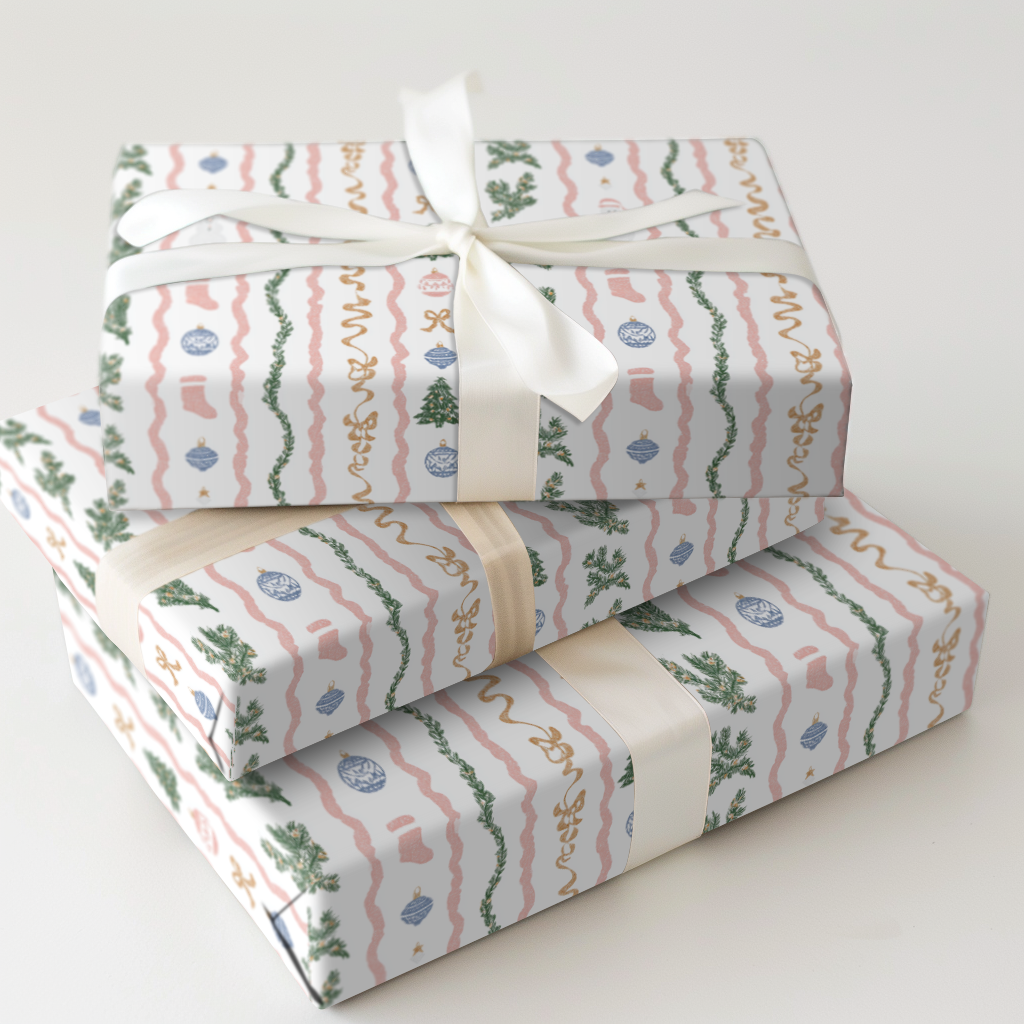 Pastel Christmas Stripes