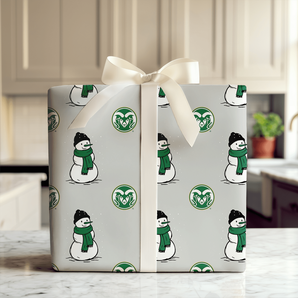 CSU Snowman - Wrapping Paper - Aspen & Arlo