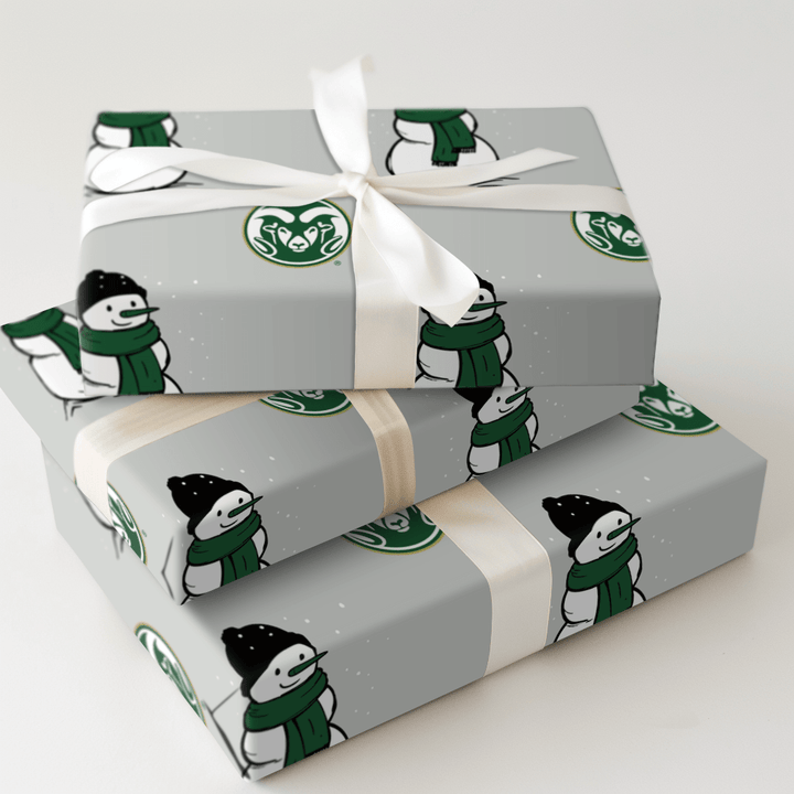 CSU Snowman - Wrapping Paper - Aspen & Arlo