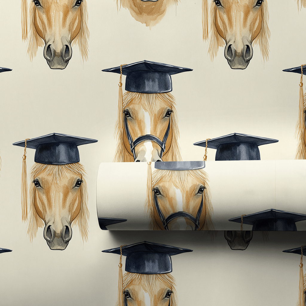 Haflinger Graduate - Wrapping Paper - Aspen & Arlo