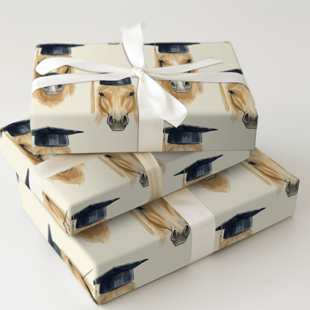 Haflinger Graduate - Wrapping Paper - Aspen & Arlo