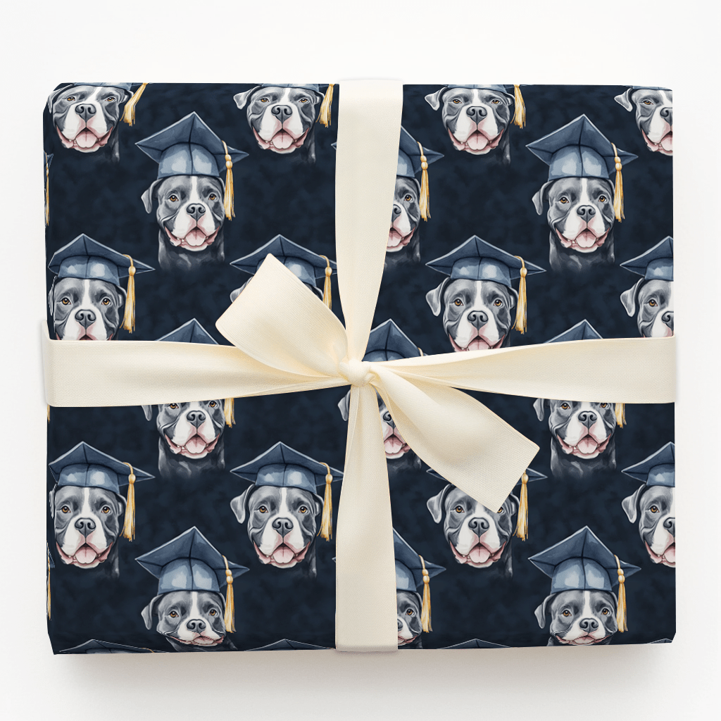 Pittbull Graduate - Wrapping Paper - Aspen & Arlo