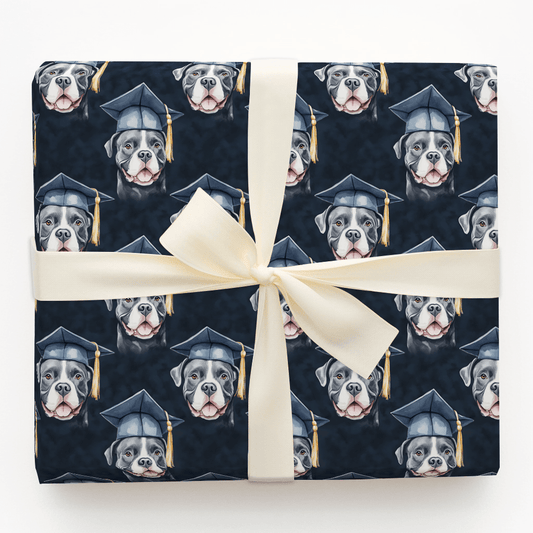 Pittbull Graduate - Wrapping Paper - Aspen & Arlo