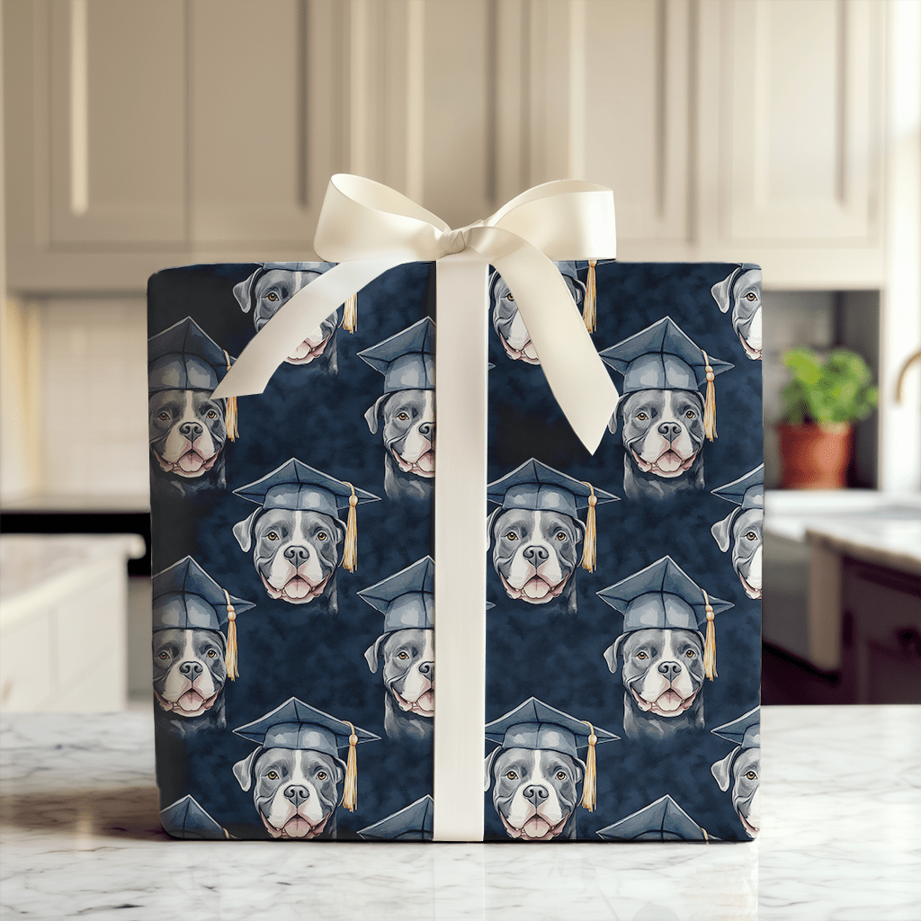 Pittbull Graduate - Wrapping Paper - Aspen & Arlo
