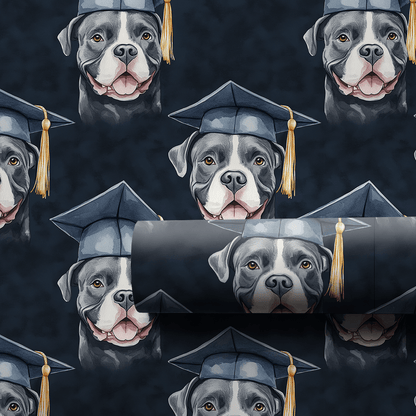 Pittbull Graduate - Wrapping Paper - Aspen & Arlo